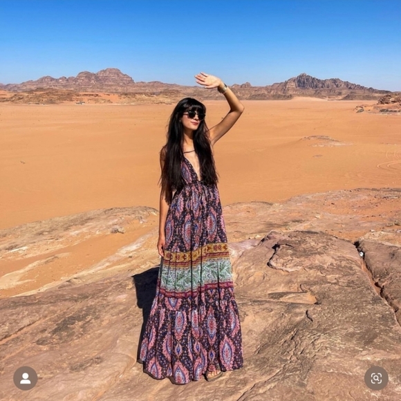 Zara Paisley Print Flowy Maxi Dress - Picture 3 of 16